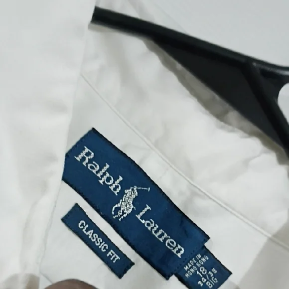 Ralph Lauren White Casual Button Down Shirt with Logo - Picture 6 of 8